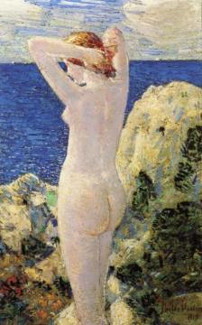 The Bather Artwork by Frederick Childe Hassam