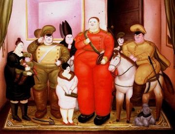 Official Portrait of the Military Junta Artwork by Fernando Botero