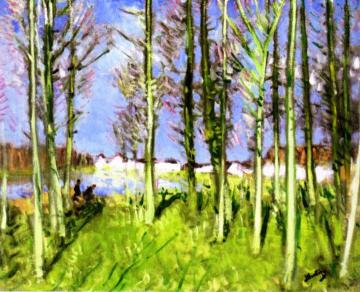 Spring Scene Artwork by Pierre Eugène Montézin