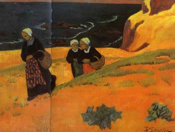 Bretonnes au bord de la mer Artwork by Paul Serusier