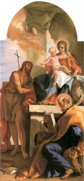 Madonna with Child, St John the Baptist and St Peter Artwork by Sebastiano Ricci
