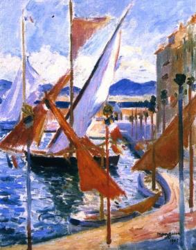 July 14 in Saint-Tropez, Right Side Artwork by Henri Manguin