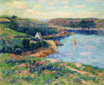 River In Belon Artwork by Henry Moret