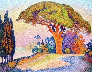 The Pin de Bertaud, Saint-Tropez Artwork by Paul Signac