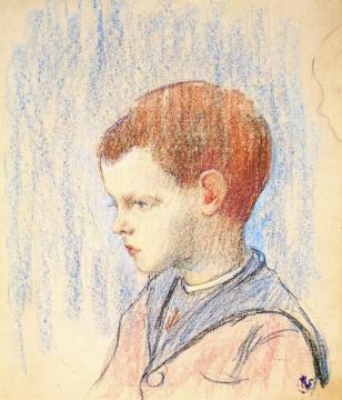 The Little Redhead Artwork by Claude-Emil Schuffenecker