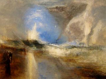 Rockets and Blue Lights (Close at Hand) to Warn Steam Boats of Shoal Water Artwork by Joseph Mallord William Turner