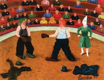 Pugilist Clowns Artwork by Camille Bombois
