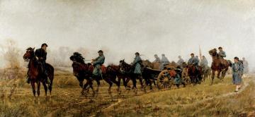 Battery Of Light Artillery En Route Artwork by William Trego