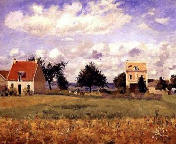 The Red House Artwork by Camille Pissarro