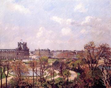 Tuileries Garden, Morning, Spring Artwork by Camille Pissarro