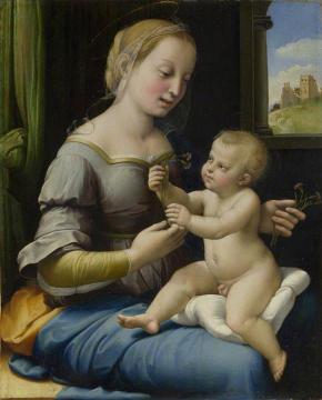 Madonna of the Pinks Artwork by Raphael