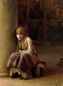 A Pensive Moment Artwork by Theodoros Ralli