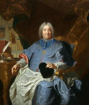 Charles Gaspard Guillaume de Vintimille du Luc, Archbishop of Paris (1656-1746) Artwork by Hyacinthe Rigaud