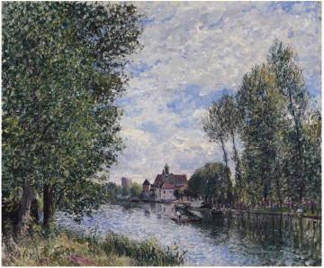 Summer in Moret Artwork by Alfred Sisley