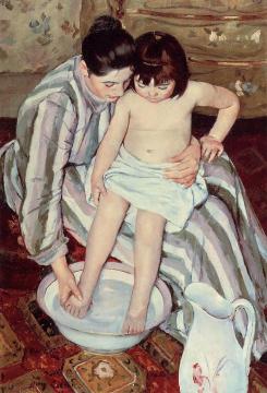 The Child's Bath Artwork by Mary Cassatt