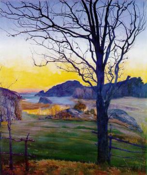 Autumn Landscape Artwork by Harald Oskar Sohlberg