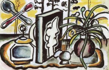 Still LIfe with a Book Artwork by Fernand Léger
