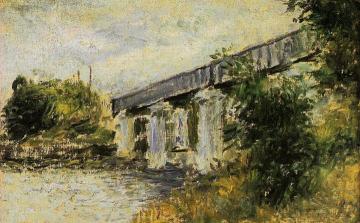The Railway Bridge at Argenteuil Artwork by Claude Oscar Monet