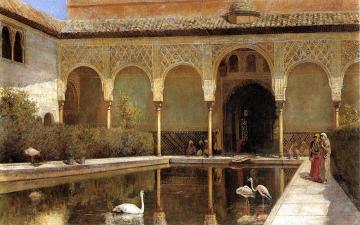 A Court In The Alhambra In The Time Of The Moors Artwork by Edwin Lord Weeks