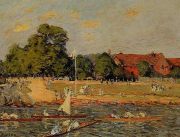 Regatta at Hampton Court Artwork by Alfred Sisley