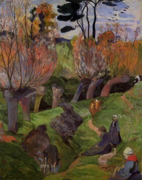 The Willows Artwork by Paul Gauguin