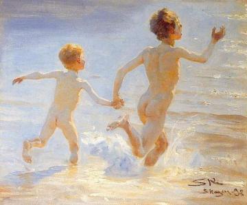 Beach of Skagen Artwork by Peder Severin Kroyer