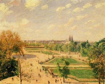 The Tuilleries Gardens: Morning, Spring, Sun Artwork by Camille Pissarro