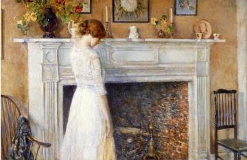 In the Old House Artwork by Frederick Childe Hassam