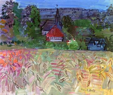 Field Of Wheat In Normandy Artwork by Raoul Dufy