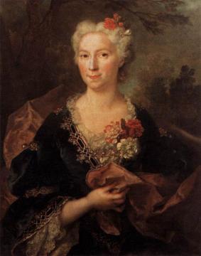 Porrtrait Of A Lady Artwork by Nicolas de Largillierre