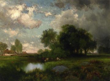 Passing Shower Artwork by Thomas Moran