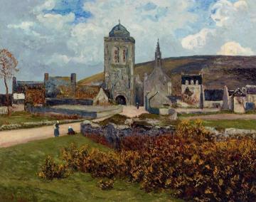 Breton Landscape Artwork by Maxime Maufra