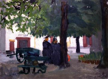 Scene in Bruges Artwork by Odon Márffy