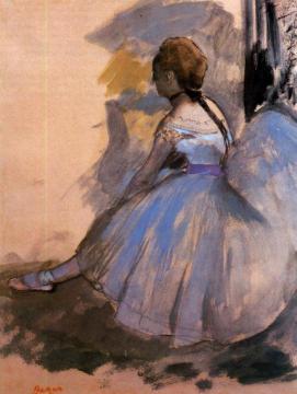 Dancer Seated (study) Artwork by Edgar Degas