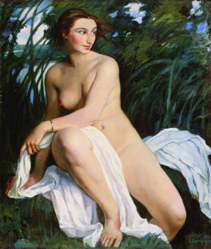 Bather Artwork by Zinaida Serebriakova