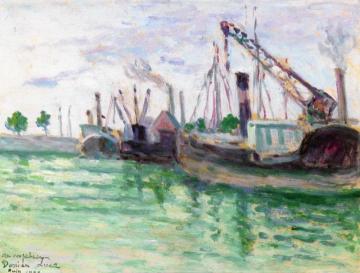 Honfleur Artwork by Maximilien Luce