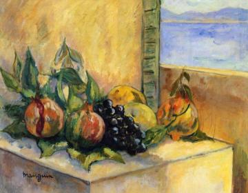Pomegranates and Grapes Artwork by Henri Manguin