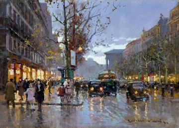 Boulevard De La Madeleine Artwork by Edouard Léon Cortes