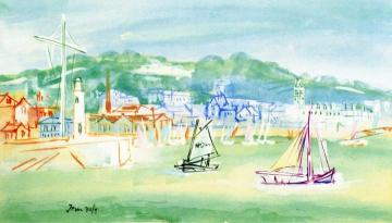The Port Of Honfleur Artwork by Jean Dufy