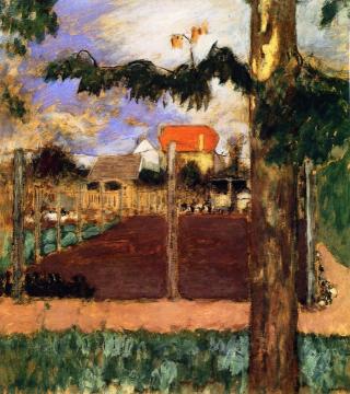 The Duck Pen at Chateau des Clayes Artwork by Edouard Vuillard