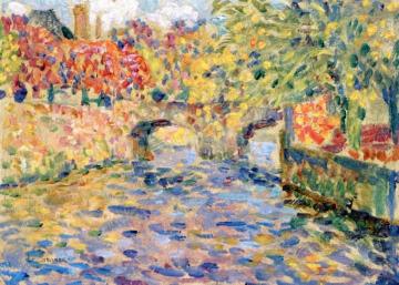 The Bridge, Quimper Artwork by Henri Le Sidaner