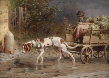 On the way to market Artwork by Carl Reichert