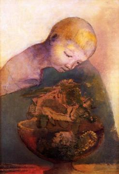 The Chalice of Becoming Artwork by Odilon Redon