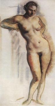 Standing Nude Artwork by Zinaida Serebriakova