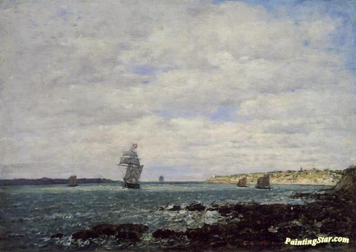 Coast of Brittany Artwork by Eugène-Louis Boudin