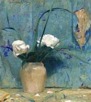 Peonies Artwork by Daniel Garber