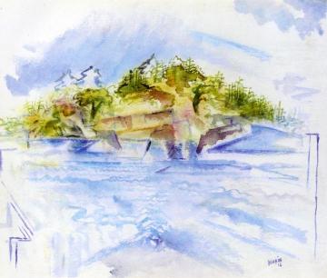 Marin Island, Small Point, Maine Artwork by John Marin