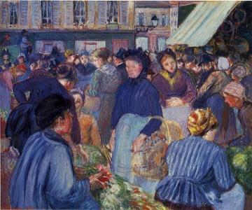 The Market at Gisors Artwork by Camille Pissarro