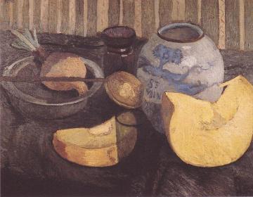 Still Life with Pumpkin Artwork by Paula Modersohn-Becker