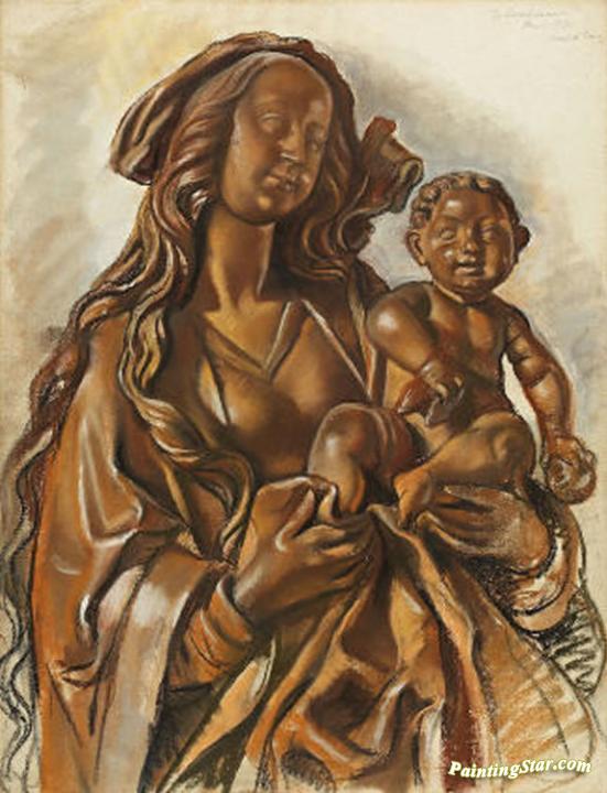Madonna and Child Artwork by Zinaida Serebriakova